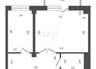 Продам 1-ком. квартиру, 42 м2, Красноярск, Норильская улица, 36