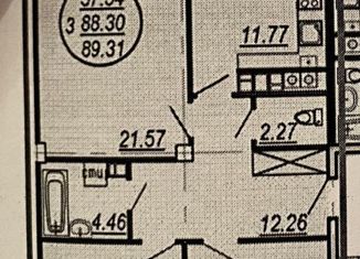 Продаю 3-ком. квартиру, 87.3 м2, Ярославль, Чернопрудная улица, 17/1, ЖК Сокольники