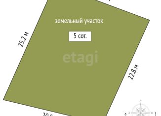 Продам участок, 5 сот., село Шорохово, Заречная улица