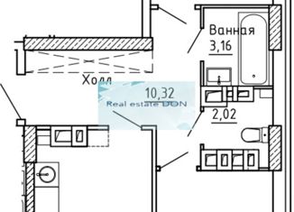 Продам 2-ком. квартиру, 68 м2, Ростов-на-Дону, Магнитогорская улица, 2А, ЖК Екатерининский