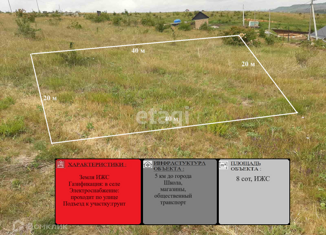 Продается земельный участок, 8 сот., село Украинка, Подгорная улица