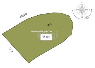 Продаю участок, 15 сот., коттеджный поселок Сатера, Прибрежная улица