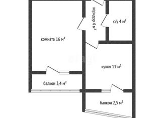 Продается 1-ком. квартира, 34.6 м2, Краснодар, Севастопольская улица, 6/1, Севастопольская улица