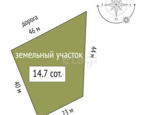 Участок на продажу, 14.7 сот., деревня Малиновка, Центральный переулок