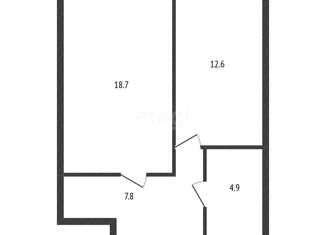 1-комнатная квартира на продажу, 44 м2, Краснодар, Криничная улица, 128к1, Криничная улица