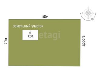 Продается земельный участок, 6 сот., коттеджный посёлок Таврический