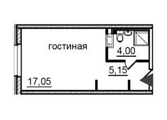 Продаю квартиру студию, 26.2 м2, Санкт-Петербург, Витебский проспект, 99к1, метро Купчино