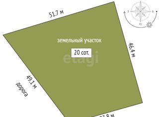 Продаю земельный участок, 20 сот., село Рыбачье, Центральная улица