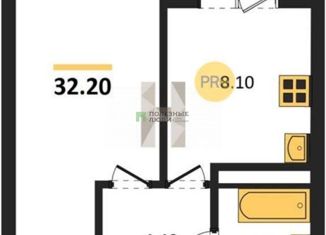 Продаю 1-комнатную квартиру, 33.5 м2, Удмуртия, улица имени конструктора-оружейника Никонова, 24