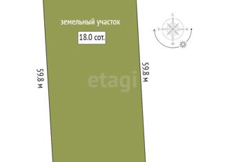 Продаю участок, 18.04 сот., Тюменская область, 6-я Садовая улица, 13