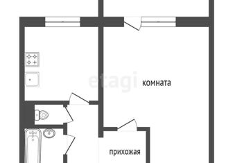 1-комнатная квартира на продажу, 40.2 м2, Красноярск, улица Урванцева, 8А, Советский район