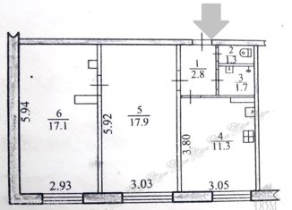 2-комнатная квартира на продажу, 52.1 м2, Биробиджан, Осенняя улица, 11