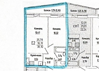 Продам двухкомнатную квартиру, 36.1 м2, Пермь, Муромская улица, 24А, Свердловский район