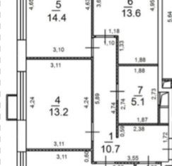 Продаю 3-ком. квартиру, 73 м2, Москва, Тагильская улица, 2к1, район Метрогородок