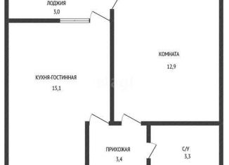 Продается 1-ком. квартира, 37.7 м2, Краснодар, улица Ивана Беличенко, 103, Прикубанский округ