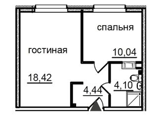 Продается 1-комнатная квартира, 37 м2, Санкт-Петербург, Витебский проспект, 99к1, муниципальный округ Гагаринское