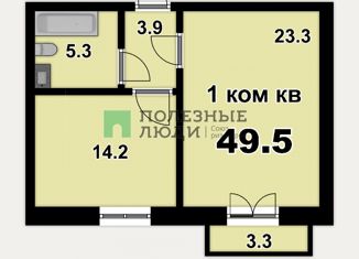 Продается однокомнатная квартира, 46.9 м2, Саратов, Дудаковская улица, 16, Волжский район