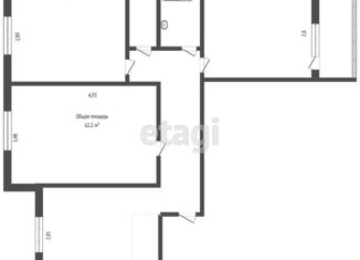 3-ком. квартира на продажу, 62.9 м2, Алтайский край, Советская улица, 210