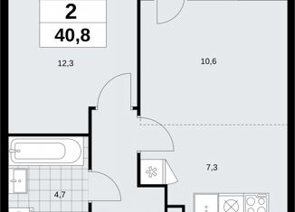 Продаю квартиру студию, 40.8 м2, Москва, СЗАО