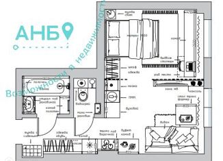 Продается квартира студия, 30.8 м2, Новосибирск, улица Герцена, 1/2, улица Герцена
