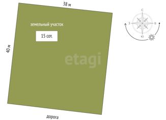 Продажа земельного участка, 15 сот., деревня Есаулова, Весенняя улица