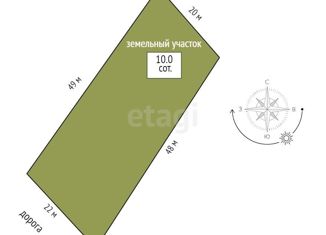 Продажа участка, 9.8 сот., садовое товарищество Дружба, Объездная улица