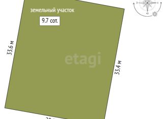 Продам участок, 9.7 сот., село Полетаево I-е