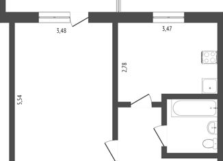 Продается 1-комнатная квартира, 37.2 м2, Омск, улица Завертяева, 23к3, Центральный округ