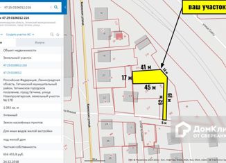 Участок на продажу, 10.93 сот., Гатчина