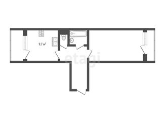 Продажа однокомнатной квартиры, 33.3 м2, Санкт-Петербург, Репищева улица, 19к1, Репищева улица