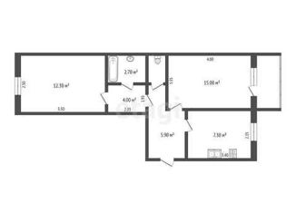 Продаю 2-ком. квартиру, 47.5 м2, посёлок Луговской, улица 8 Марта, 34