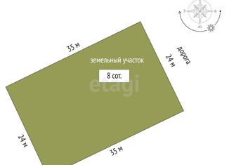 Продается земельный участок, 8.1 сот., село Камышинка