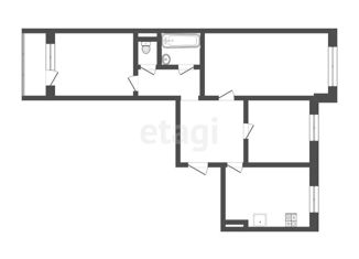 Продажа трехкомнатной квартиры, 65 м2, Тюмень, Ямская улица, 73к3