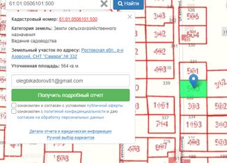 Продам земельный участок, 6 сот., СНТ Самара, СНТ Самара, 332