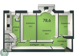 Продажа трехкомнатной квартиры, 79 м2, Санкт-Петербург, набережная реки Фонтанки, 89, метро Садовая