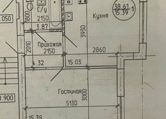 1-ком. квартира на продажу, 40 м2, поселок Невское, Петропавловская улица, 5