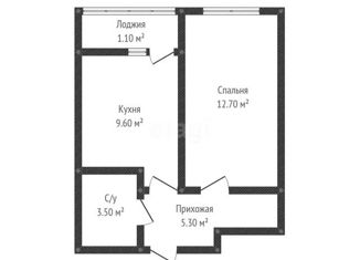 Продам однокомнатную квартиру, 33.5 м2, Краснодар, ЖК Акварели 2, Тепличная улица, 62/1к1