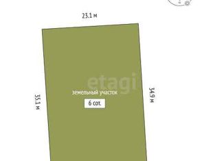 Продажа земельного участка, 6 сот., деревня Ушакова, Молодёжная улица
