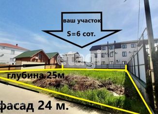 Земельный участок на продажу, 6.06 сот., поселок Пересыпь, улица Бондаревой, 39/1