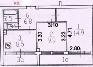 Продам 2-комнатную квартиру, 43.1 м2, Москва, улица Лётчика Бабушкина, 37к2, метро Бабушкинская