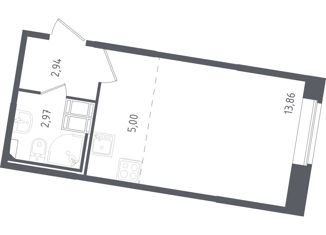 Продается квартира студия, 24.3 м2, Санкт-Петербург, Гудиловская улица, 6к1, метро Рыбацкое