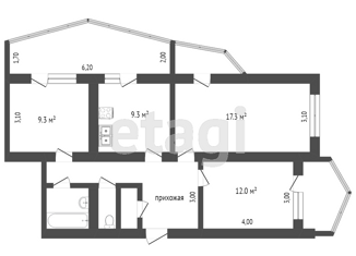 Продаю 3-комнатную квартиру, 72 м2, Алушта, Партизанская улица, 27