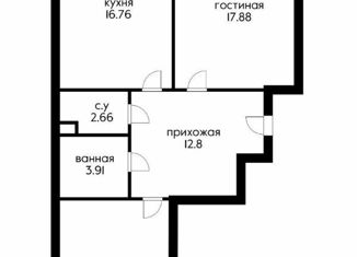 Продажа 2-ком. квартиры, 72.3 м2, Краснодар, Дальняя улица, 4/2к2, Дальняя улица