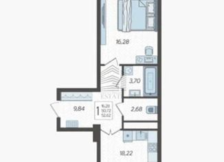 Продаю 1-ком. квартиру, 55 м2, Краснодарский край, улица имени Дзержинского, 95