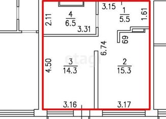 Продается 1-комнатная квартира, 41.6 м2, Тюмень, улица Газовиков, 38, ЖК Европейский квартал