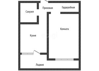 1-комнатная квартира на продажу, 33.5 м2, посёлок Российский, улица имени В.М. Комарова, 21Б