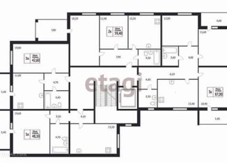 Продается 1-комнатная квартира, 42.6 м2, Кострома, ЖК Чемпион