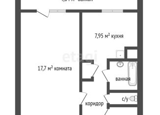 Продаю однокомнатную квартиру, 33.9 м2, Санкт-Петербург, проспект Культуры, 26к1, проспект Культуры