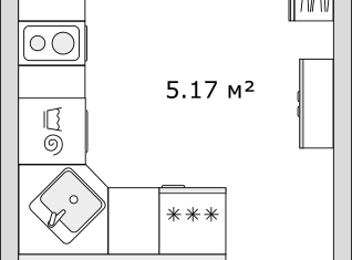 Продам квартиру студию, 23.95 м2, Санкт-Петербург, Вазаский переулок, 3, метро Чёрная речка