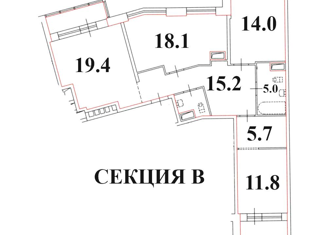 Продажа 3-ком. квартиры, 92.8 м2, Санкт-Петербург, Фрунзенский район, Лиговский проспект, 271